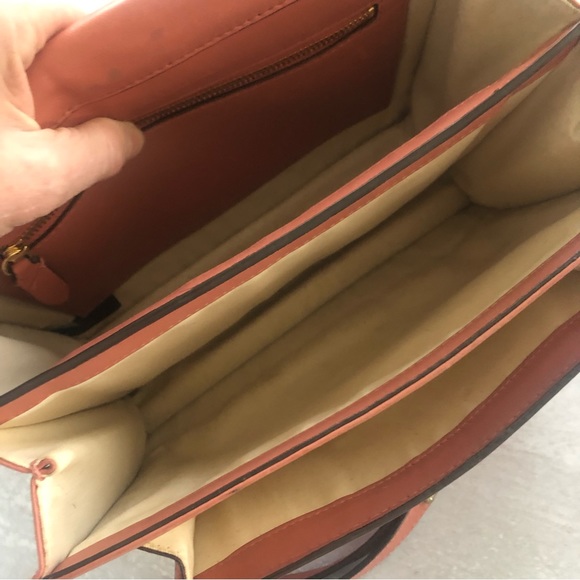 LOEFFLER RANDALL Suede & Leather Satchel Hand bag In Dusty Rose Pink - Picture 9 of 14